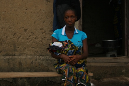 A 19 year old widow of an ambullance driver in Telbomai community