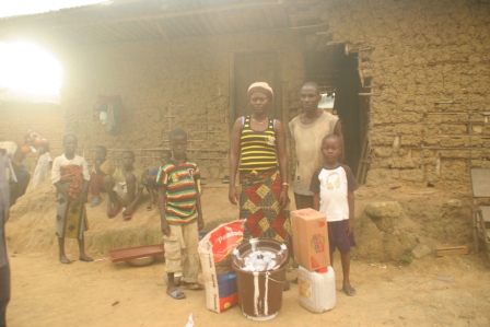 Majaka Kanneh a 20 year old mother of 2  in Wormanon  lost husband to Ebola