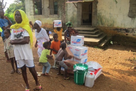 a quarantine family of 17  in the Uptown community  after losing a family member to ebola  