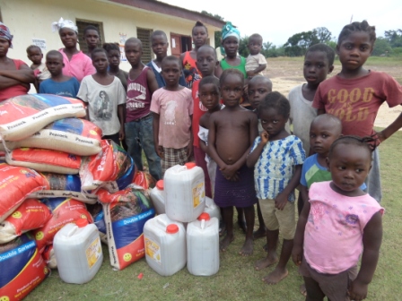 Orphans of Ebola in Worhn receive food and non food items from SEFL