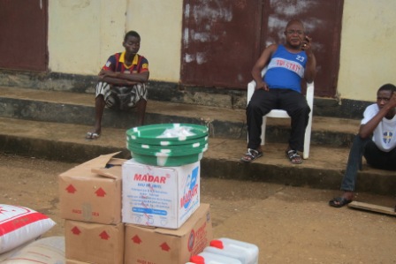 Stephen Konneh and other Quarantine family members in central ward community 