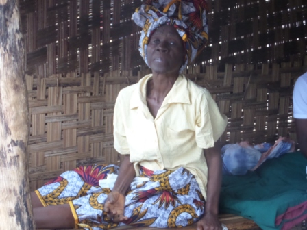 Tewah Nyumah a 75 year old ebola survival in 26 Gate Community
