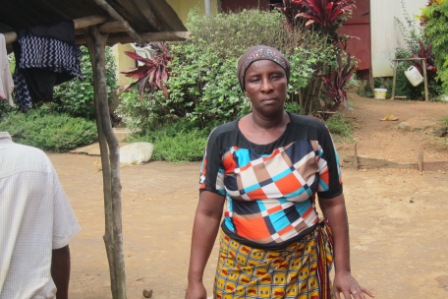 Bantii Dahn, a Wife of Late Bob Dahn- a health worker who died of ebola in the Camp 3 Community  