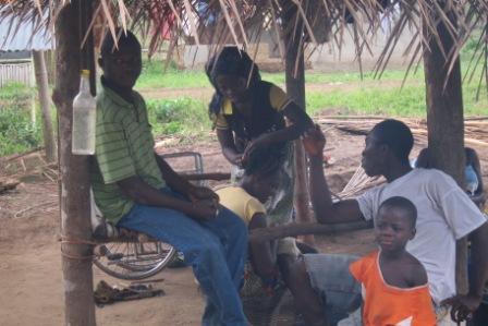 Boesan uses pure water to disinfect after being negleted by local and National Ebola task force despite recording 4 deaths 