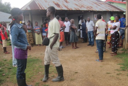 home of Bai Pasawee a man believe to be in his 50s who died 5 munites prior to our arrival in Weilor - a community where 10quaranteeen