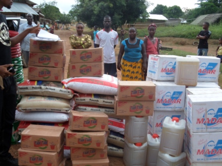 Representatives of 50 quarantine family in Keita